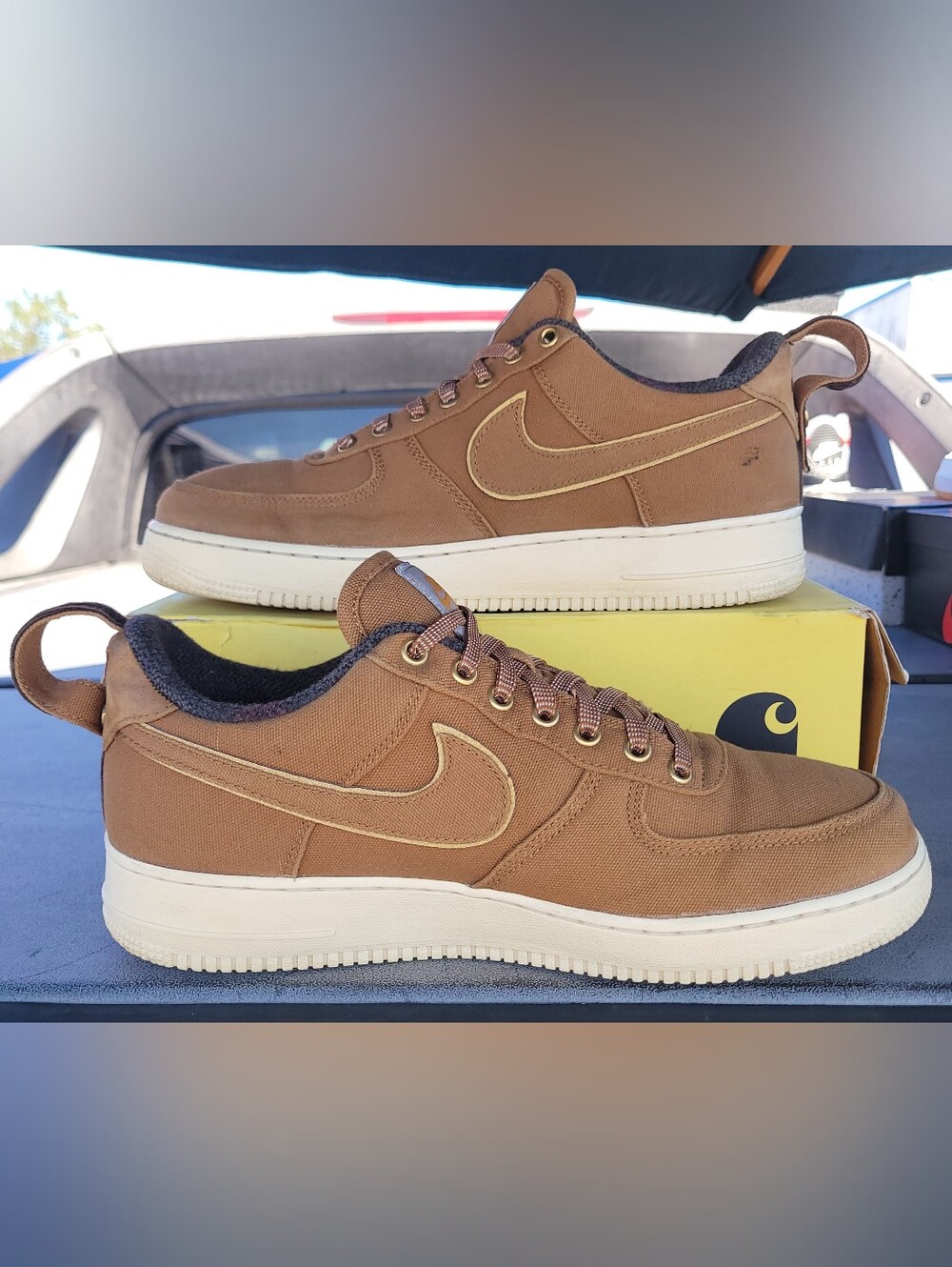 Nike Air Force 1  Low-Top Sneakers Carhartt WIP Ale Brown